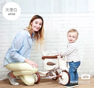 原装进口日本iimo一代儿童三轮车婴儿推车脚踏车，时间很久了