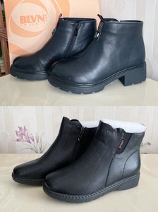 佰莉文blvn牛皮全新36码休闲马丁靴女厚底妈妈鞋真皮女鞋