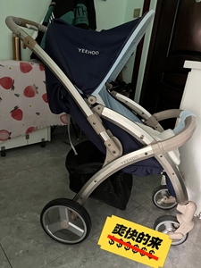 英氏婴儿车,航空铝材车架,大号轮子推着特别轻松,在家闲置,质