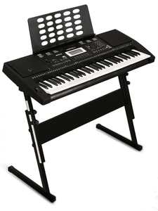 medeli美得理电子琴m211 成人61键力度键盘 16琴架