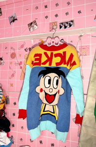 旺仔牛奶代言人 卡通可爱毛衣