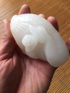 阿富汗玉手把件大鹅我如意处理价包邮