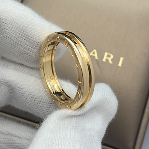 bvlgari宝格丽18k黄金单环62号戒指宝格丽男戒