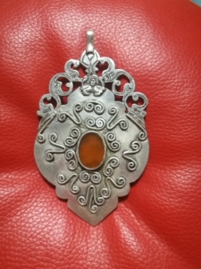 土库曼斯坦乌兹别克斯坦老银吊坠