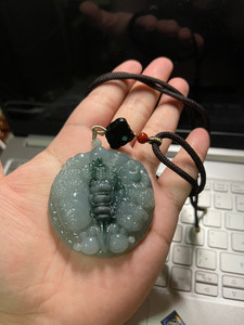 翡翠 一念之间 佛魔 金刚杵 a货 翡翠 有证书