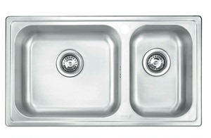 摩恩76公分28100 厨房水槽双槽 洗菜盆小双槽 波森系列