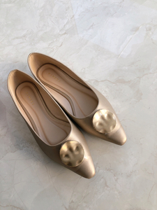 vincci 平底鞋单鞋凉鞋 香槟色马来西亚本土品牌