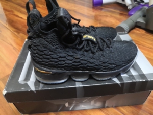 nike耐克lebron 詹姆斯15代黑金男子实战限量版篮球