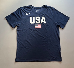 耐克usa短袖t恤美国队训练热身短袖gu,l码.