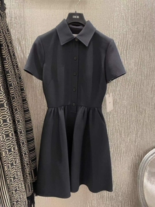 000人付款淘宝dior迪奥d家高定同款刺绣复古花纹透视网纱小黑裙s码