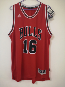 阿迪 芝加哥公牛 保罗 加索尔 球衣 sw