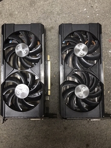 一手拆机货,蓝宝石r9370  4gd5显卡.其中一个风扇有