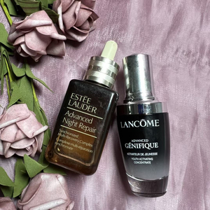 兰蔻二代小黑瓶30ml 雅诗兰黛小棕瓶50ml一套 专柜正品