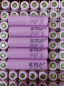 原装进口三星30Q动力锂电池 内阻11-13零循环