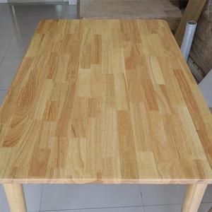 厂家产销 橡胶木拼板桌面板原木台面 加工办公桌板按规格做木桌椅
