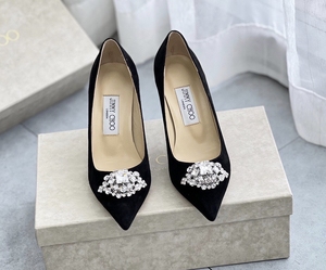 jimmychoo周仰杰水钻高跟鞋