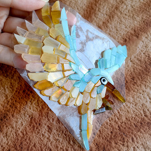 手工动物类马赛克拼图镶嵌图案饰品材料鸟小图案剪画碎片拼画