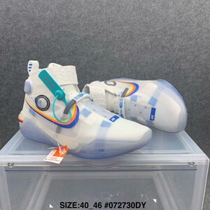 科比12代kobe ad nxt 全明星白蓝透明彩虹高帮缓震