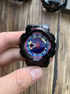 卡西欧babyg黑彩虹ba110