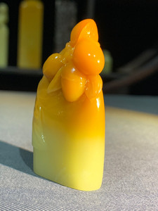 青田封门黄金耀·(早生贵子)篆刻佳品.收藏的顶级石质.规格