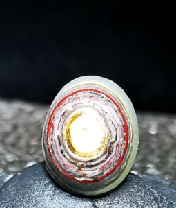 玛瑙眼睛石戒面圆珠极品【血轮眼】造型石奇石原石收藏级镶嵌极品