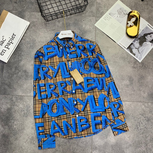 店burberry正品衬衣修身商务休闲长袖纯色巴宝莉衬衫男赖金龙11428