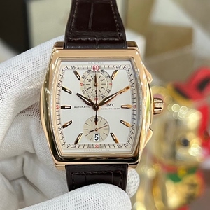 万国达文西系列iw376411,18k玫瑰金材质,酒桶造型