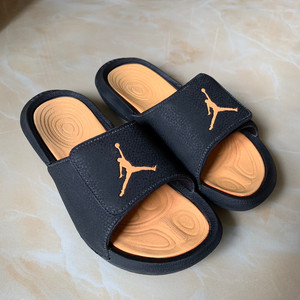 aj6拖鞋黑橙