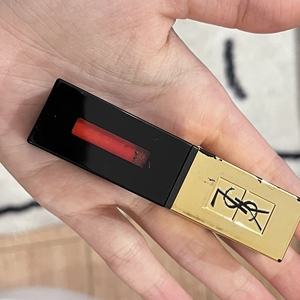 ysl圣罗兰方管镜面唇釉8号橘