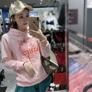 kenzo老虎头卫衣女刺绣连帽宽松大码带帽高田潮牌男女情侣装
