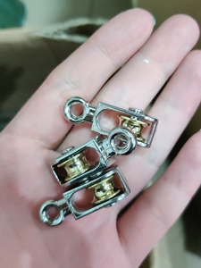 可视锚鱼竿滑轮专用不锈钢滑轮小滑轮甲鱼枪过线滑轮出线滑轮