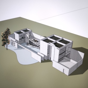 芝加哥住宅 安藤忠雄su模型 cad 其它资料
