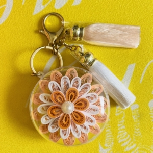 衍纸钥匙扣手工