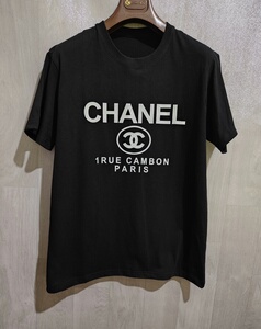 正品chanel男短袖xxl码,黑色,适合体重180斤以内