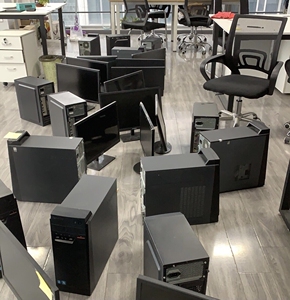 自己公司不开了,处理办公室所有办公用品,办公台式电脑 联想一