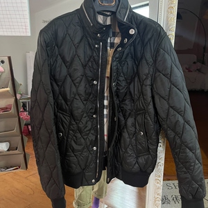 burberry博柏利 巴宝莉 男士棉服菱格立领 飞行员夹克