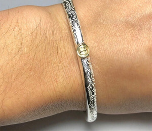 菊地健 ken kikuchi 四目鹰唐草手镯 goros关