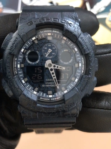 卡西欧牛仔蓝手表