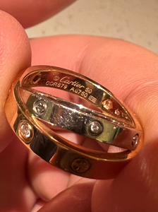 卡地亚love双环戒指