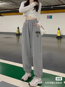 【5.27拍卖】stussy钩子联名款冬季超厚加绒卫裤运动裤