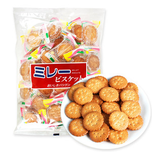 日本进口零食品平野美乐园南乳小圆饼黄油小饼干160g薄脆甜咸