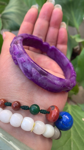 帝王紫手镯翡翠缅甸