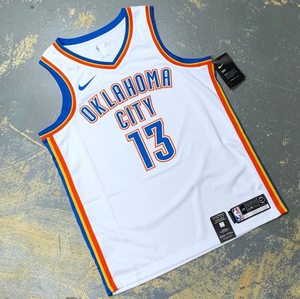 耐克 保罗乔治 泡椒 雷霆 主场白 球衣