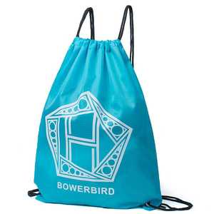 保尔柏德bowerbird双肩包休闲户外运动便携抽绳背包 浅蓝色