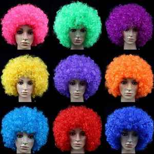 彩色爆炸头假发发装扮搞笑小丑公司年会表演道具幼儿园发套帽子