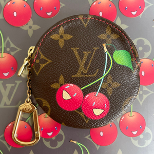 lv村上隆樱桃零钱包