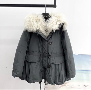 moncler/蒙口2021秋冬新款男装高领迷彩羊羔毛拼接口袋羊毛毛衣0人