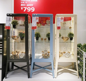 【收收】宜家法布利克玻璃柜