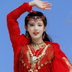 东宫小枫同款头饰发饰耳环沙漠拍照异域风情古装古风额饰汉服眉心