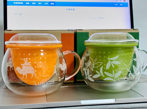 lupicia日本茶玻璃茶杯330ml绿色